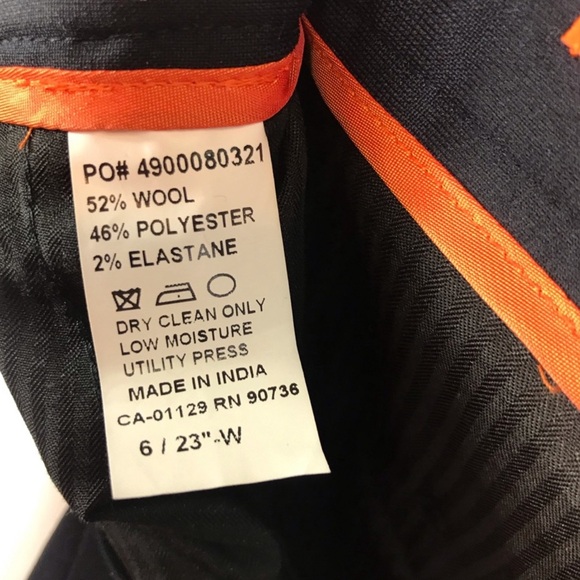 Tallia Boys Solid Navy Wool Blend Suit Size 6 - Picture 7 of 8